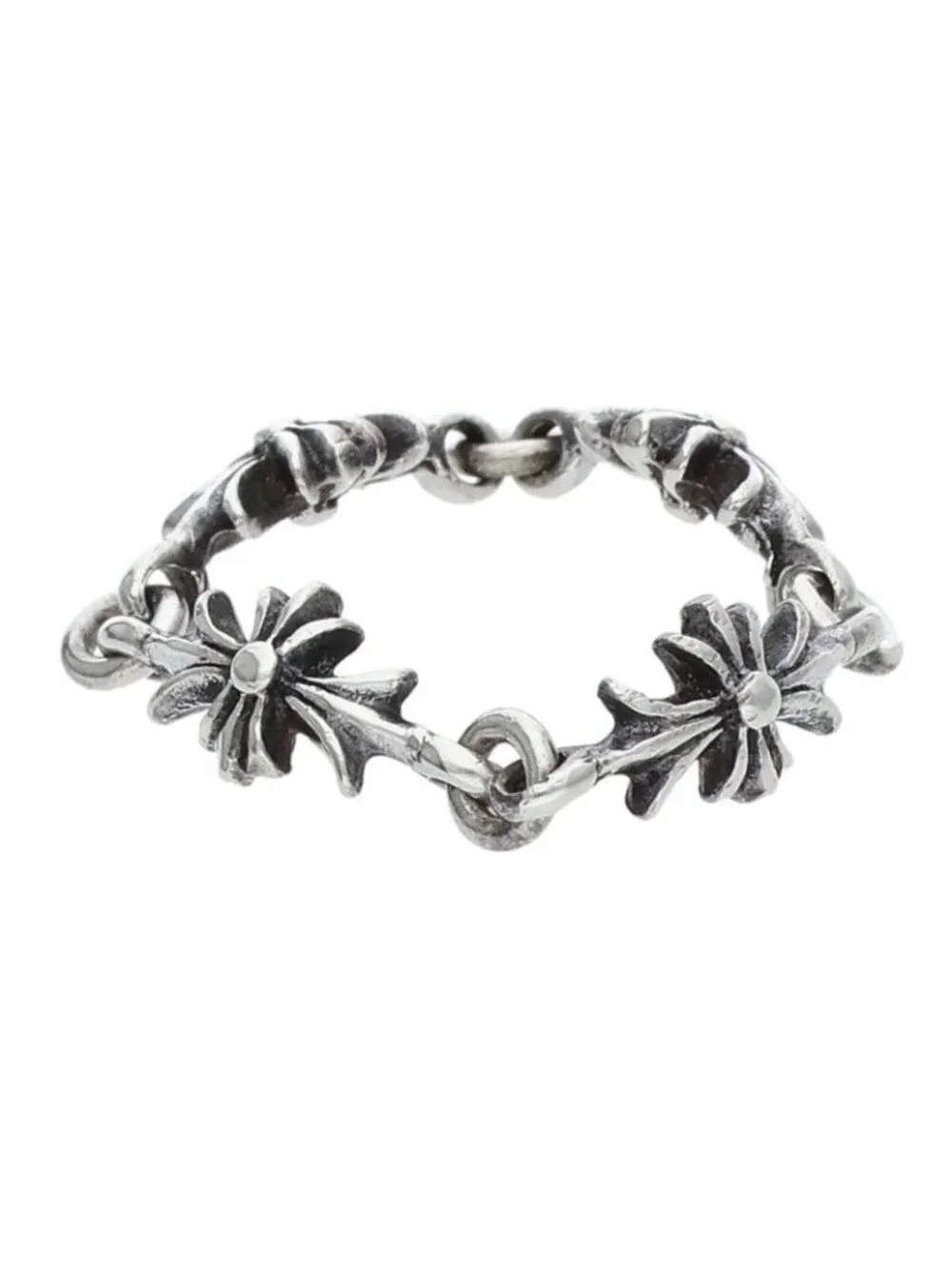 Chrome Hearts Ring Tny CH Pls Tiny Ech Plus Silver